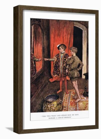 The Two Went and Stood Side by Side before a Great Mirror', 1923-Arthur C. Michael-Framed Giclee Print