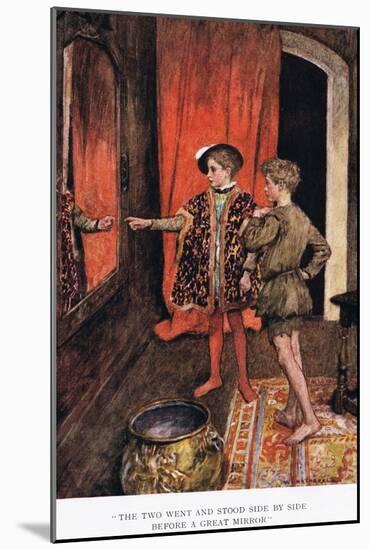 The Two Went and Stood Side by Side before a Great Mirror', 1923-Arthur C. Michael-Mounted Giclee Print