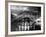 The Tyne Bridge Illuminated at Night circa 1969-null-Framed Photographic Print