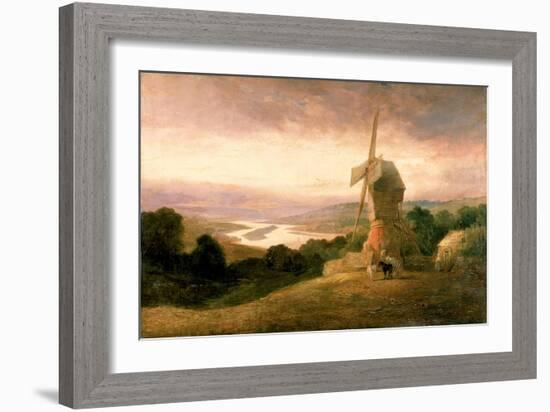 The Tyne from Windmill Hills, Gateshead, C.1818-Thomas Miles Richardson-Framed Giclee Print