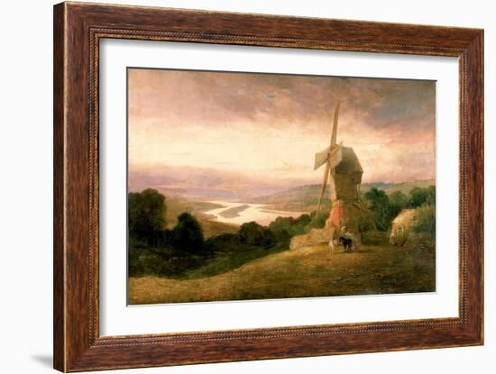 The Tyne from Windmill Hills, Gateshead, C.1818-Thomas Miles Richardson-Framed Giclee Print