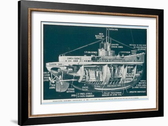 The U-30 Class of Untersee- Boot the Type Most Generally Used for Attacks on Shipping-S. Clatworthy-Framed Art Print