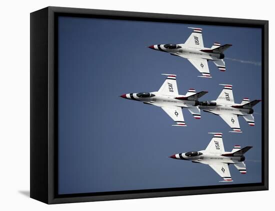 The U.S. Air Force Thunderbird Demonstration Team-Stocktrek Images-Framed Premier Image Canvas