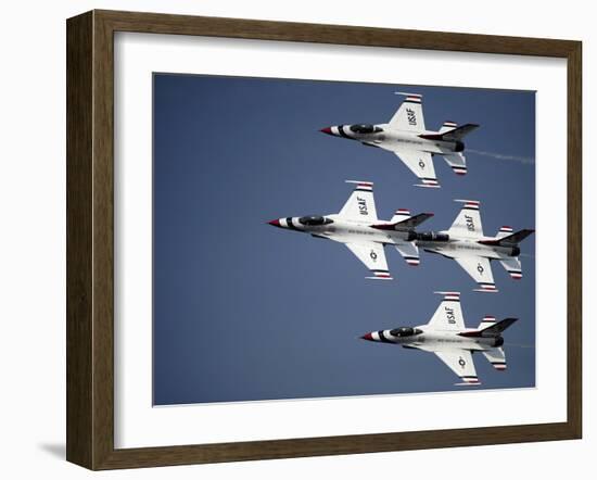 The U.S. Air Force Thunderbird Demonstration Team-Stocktrek Images-Framed Photographic Print