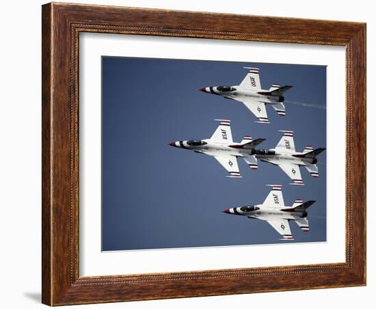 The U.S. Air Force Thunderbird Demonstration Team-Stocktrek Images-Framed Photographic Print