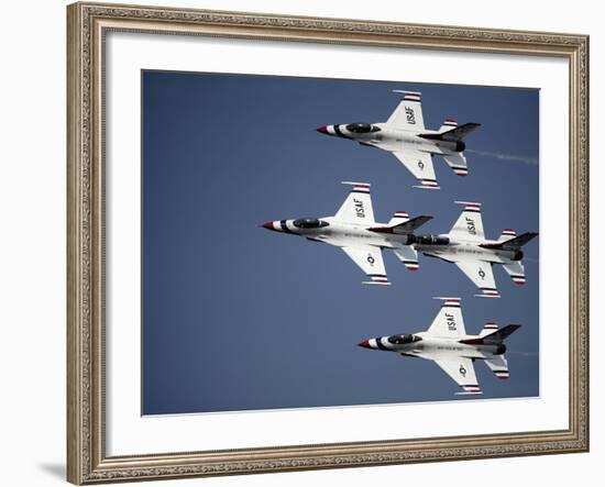 The U.S. Air Force Thunderbird Demonstration Team-Stocktrek Images-Framed Photographic Print