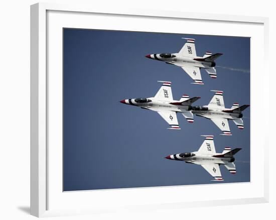 The U.S. Air Force Thunderbird Demonstration Team-Stocktrek Images-Framed Photographic Print