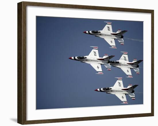 The U.S. Air Force Thunderbird Demonstration Team-Stocktrek Images-Framed Photographic Print