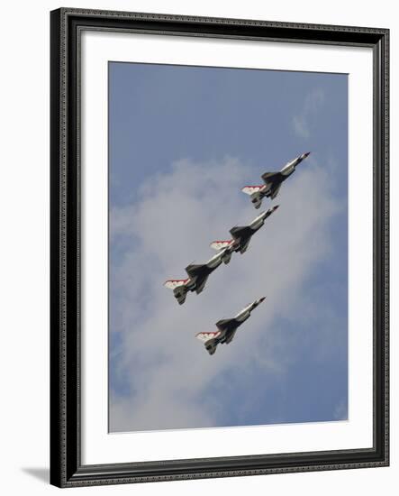 The U.S. Air Force Thunderbirds Fly in Formation-Stocktrek Images-Framed Photographic Print