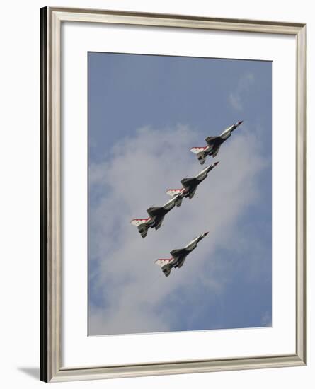 The U.S. Air Force Thunderbirds Fly in Formation-Stocktrek Images-Framed Photographic Print