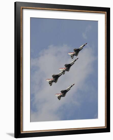 The U.S. Air Force Thunderbirds Fly in Formation-Stocktrek Images-Framed Photographic Print