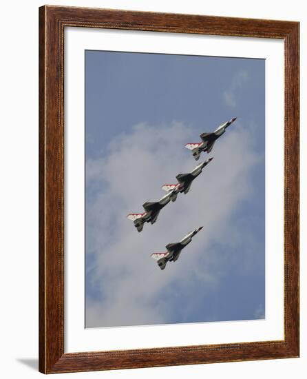 The U.S. Air Force Thunderbirds Fly in Formation-Stocktrek Images-Framed Photographic Print