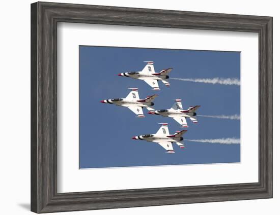 The U.S. Air Force Thunderbirds Fly in Formation-Stocktrek Images-Framed Photographic Print