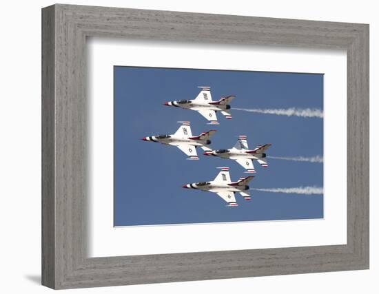 The U.S. Air Force Thunderbirds Fly in Formation-Stocktrek Images-Framed Photographic Print