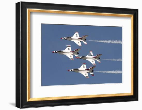 The U.S. Air Force Thunderbirds Fly in Formation-Stocktrek Images-Framed Photographic Print