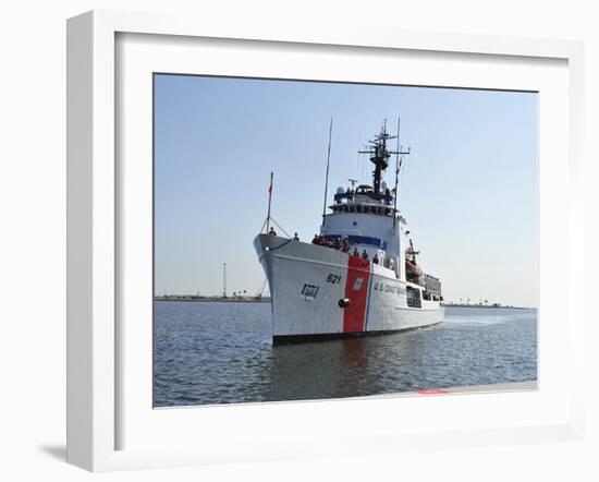 The U.S. Coast Guard Cutter Valiant-Stocktrek Images-Framed Photographic Print