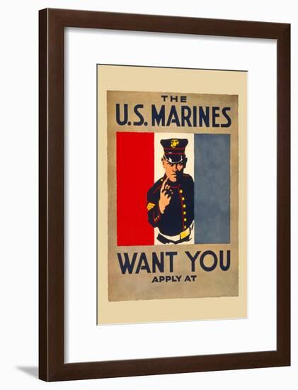 The U.S. Marines Want You-null-Framed Art Print