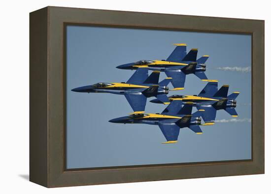 The U.S. Navy Flight Demonstration Squadron, the Blue Angels-null-Framed Premier Image Canvas