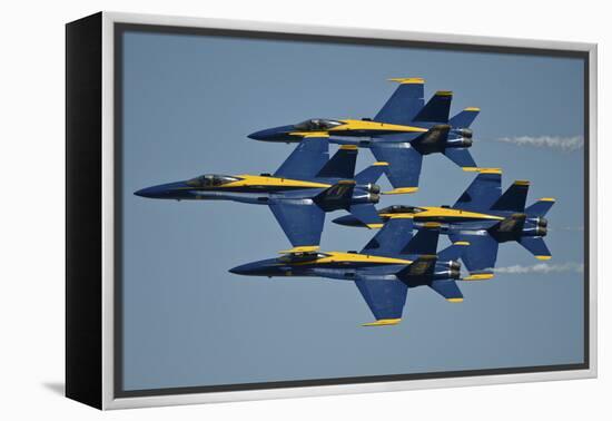 The U.S. Navy Flight Demonstration Squadron, the Blue Angels-null-Framed Premier Image Canvas