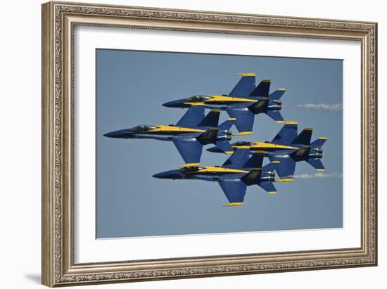 The U.S. Navy Flight Demonstration Squadron, the Blue Angels-null-Framed Photographic Print