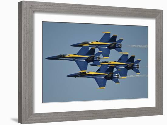 The U.S. Navy Flight Demonstration Squadron, the Blue Angels-null-Framed Photographic Print