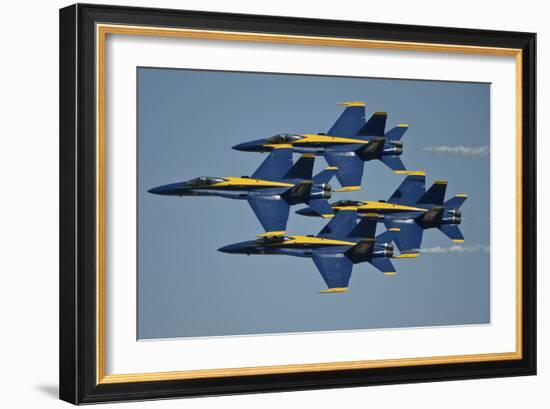 The U.S. Navy Flight Demonstration Squadron, the Blue Angels-null-Framed Photographic Print