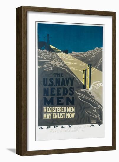 The U.S. Navy Needs Men Poster-Raymond Bannister-Framed Giclee Print