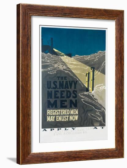 The U.S. Navy Needs Men Poster-Raymond Bannister-Framed Giclee Print