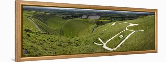 The Uffington Bronze Age White Horse Wide-Paul Stewart-Framed Premier Image Canvas