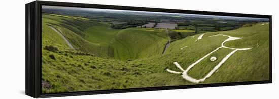 The Uffington Bronze Age White Horse Wide-Paul Stewart-Framed Premier Image Canvas