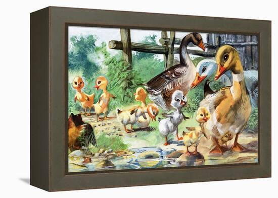 The Ugly Duckling-null-Framed Premier Image Canvas