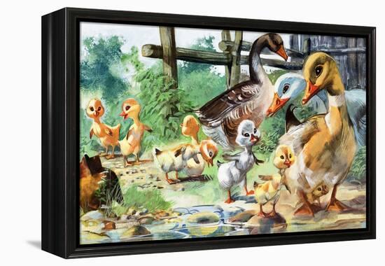 The Ugly Duckling-null-Framed Premier Image Canvas