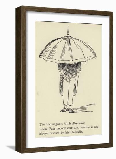 The Umbrageous Umbrella-Maker-Edward Lear-Framed Giclee Print