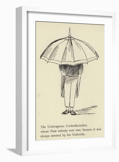 The Umbrageous Umbrella-Maker-Edward Lear-Framed Giclee Print