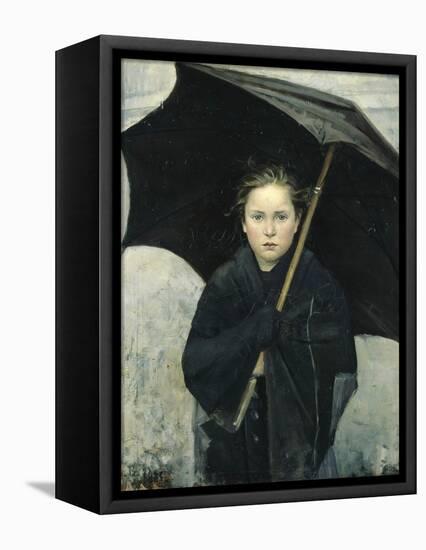 The Umbrella, 1883-Maria Konstantinovna Bashkirtseva-Framed Premier Image Canvas