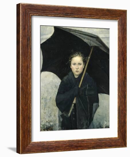 The Umbrella, 1883-Maria Konstantinovna Bashkirtseva-Framed Giclee Print