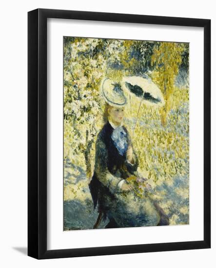 The Umbrella; L'Ombrelle, 1878-Pierre-Auguste Renoir-Framed Giclee Print