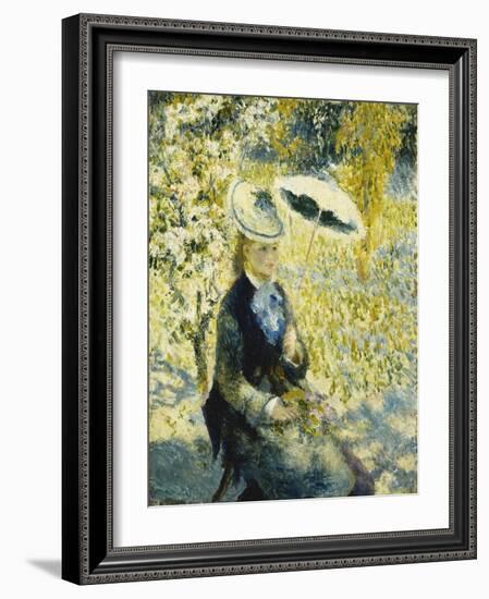 The Umbrella; L'Ombrelle, 1878-Pierre-Auguste Renoir-Framed Giclee Print