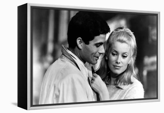 The Umbrellas of Cherbourg, (aka Les Parapluies De Cherbourg), 1964-null-Framed Stretched Canvas