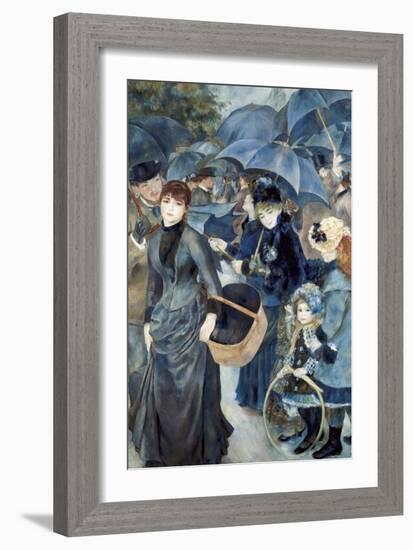 The Umbrellas-Pierre-Auguste Renoir-Framed Art Print