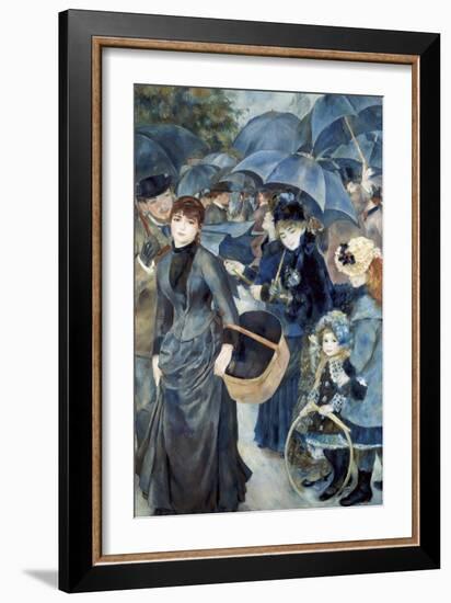 The Umbrellas-Pierre-Auguste Renoir-Framed Art Print