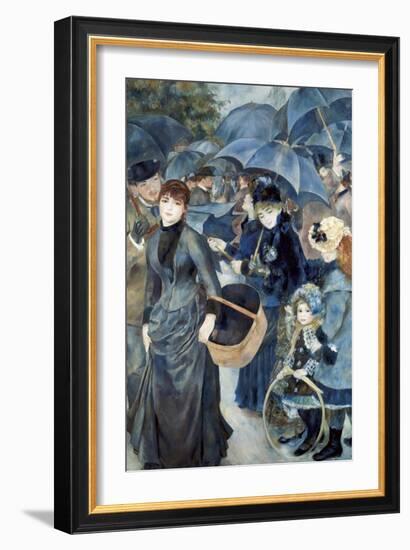 The Umbrellas-Pierre-Auguste Renoir-Framed Art Print