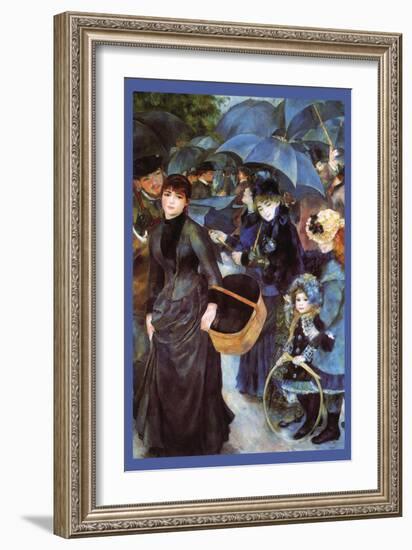 The Umbrellas-Pierre-Auguste Renoir-Framed Art Print