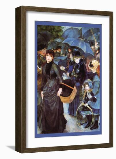 The Umbrellas-Pierre-Auguste Renoir-Framed Art Print