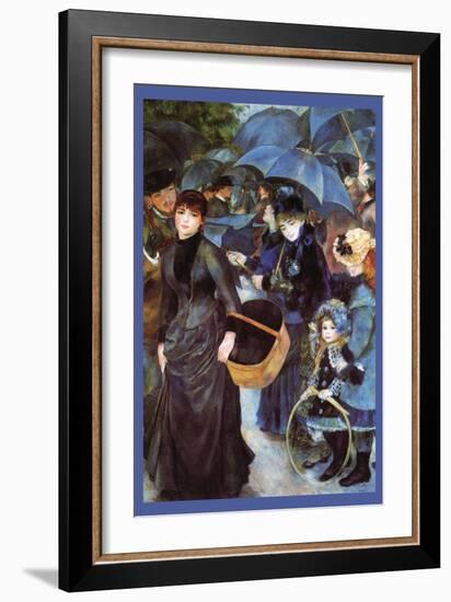 The Umbrellas-Pierre-Auguste Renoir-Framed Art Print