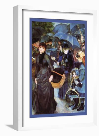 The Umbrellas-Pierre-Auguste Renoir-Framed Art Print