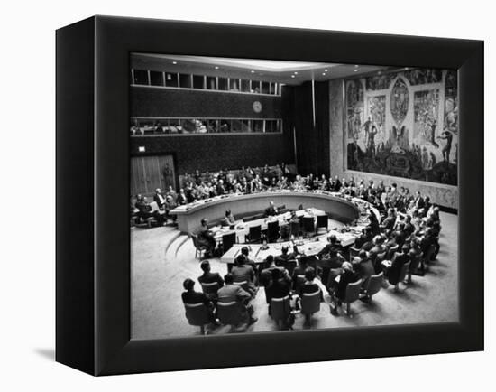The Un Holding a Security Council Meeting-Lisa Larsen-Framed Premier Image Canvas