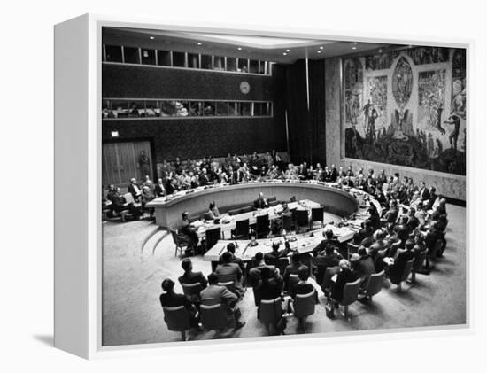 The Un Holding a Security Council Meeting-Lisa Larsen-Framed Premier Image Canvas