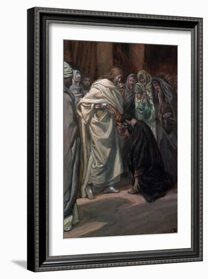 The Unbelief of St. Thomas, Illustration for 'The Life of Christ', C.1884-96-James Tissot-Framed Giclee Print