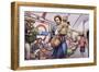 The Underground During the Blitz-Pat Nicolle-Framed Giclee Print